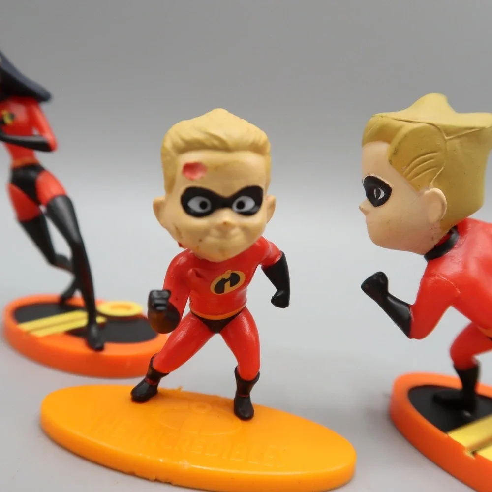 Disney Pixar Mattel The Incredibles figure lot of 17 Cake Topper Family